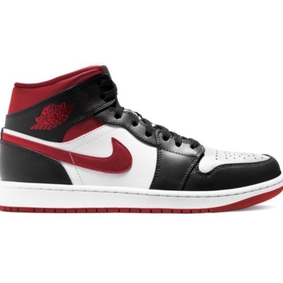 Jordan 1 Mid Gym Red Black White - Picture 2 of 6